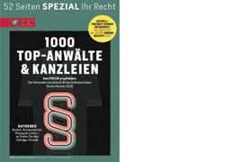 Focus Spezial Top Anwälte 2020